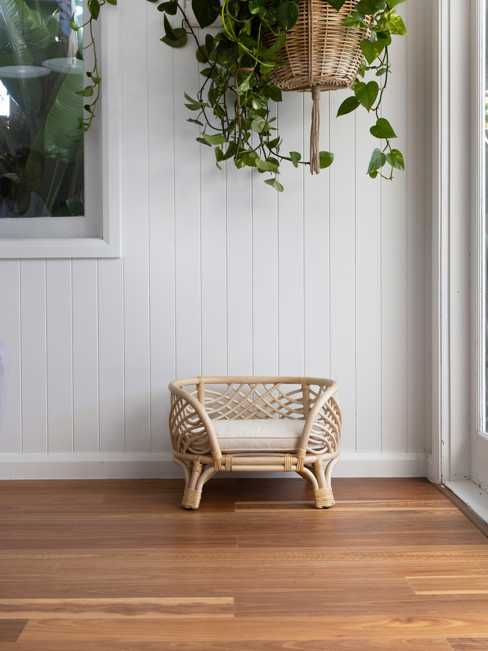 Amber Rattan Dog Bed - Australian Designed - Bees Knees Collective